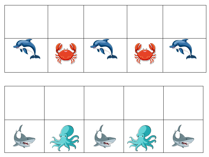 Match, Sort, Pattern, & Play-Ocean Themed Activity for Kids Digital Download