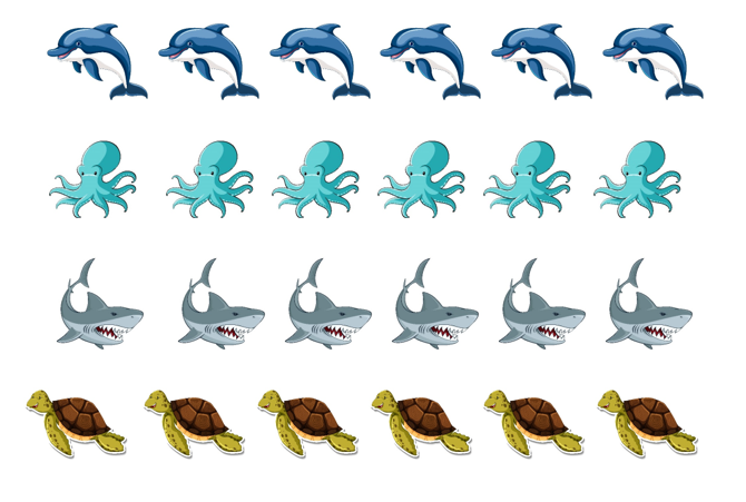 Match, Sort, Pattern, & Play-Ocean Themed Activity for Kids Digital Download