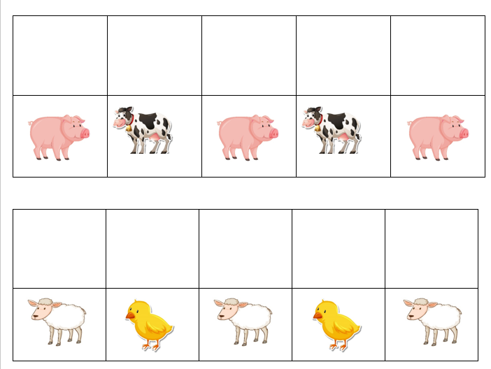 Match, Sort, Pattern, and Play- Farm Themed Activity for Kids Digital Download