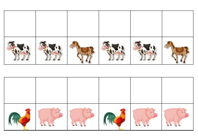 Match, Sort, Pattern, and Play- Farm Themed Activity for Kids Digital Download