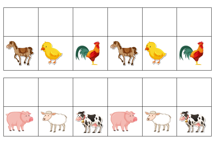 Match, Sort, Pattern, and Play- Farm Themed Activity for Kids Digital Download