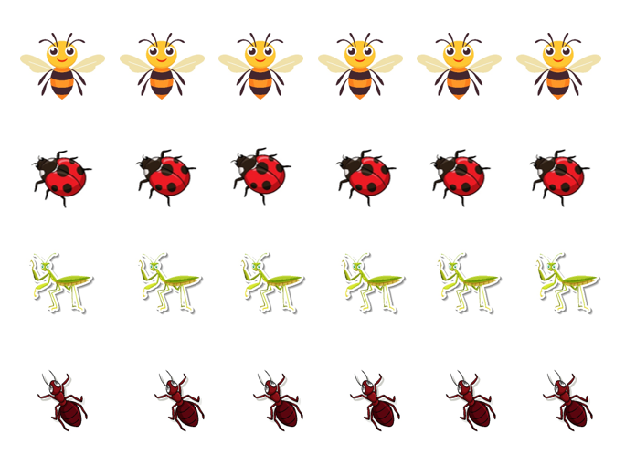 Match, Sort, Pattern, and Play-Bugs Themed Activity for Kids Digital Download