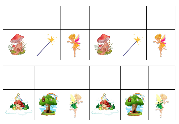 Match, Sort, Pattern, and Play-Fairy Themed Activity for Kids Digital Download