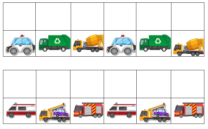 Match, Sort, Pattern, and Play-Vehicle Themed Activity for Kids Digital Download