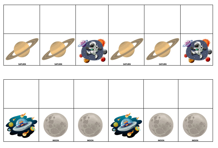 Match, Sort, Pattern, and Play-Space Themed Activity for Kids Digital Download