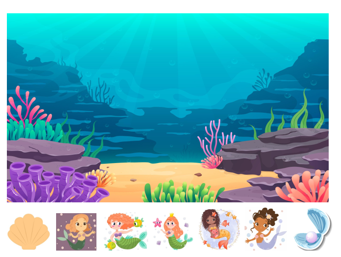 Match, Sort, Pattern, and Play-Mermaid Themed Activity for Kids Digital Download