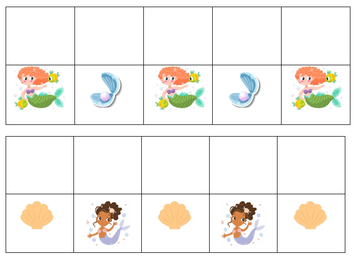 Match, Sort, Pattern, and Play-Mermaid Themed Activity for Kids Digital Download