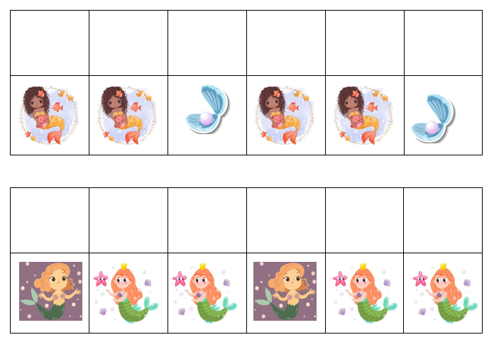 Match, Sort, Pattern, and Play-Mermaid Themed Activity for Kids Digital Download