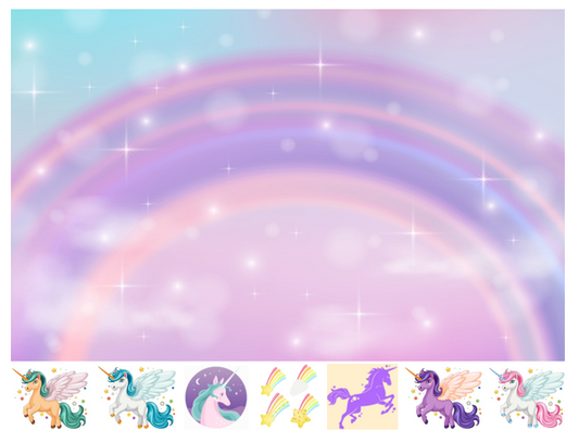 Match, Sort, Pattern, and Play-Unicorn Themed Activity for Kids Digital Download