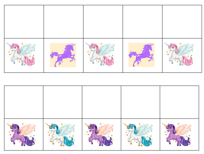 Match, Sort, Pattern, and Play-Unicorn Themed Activity for Kids Digital Download