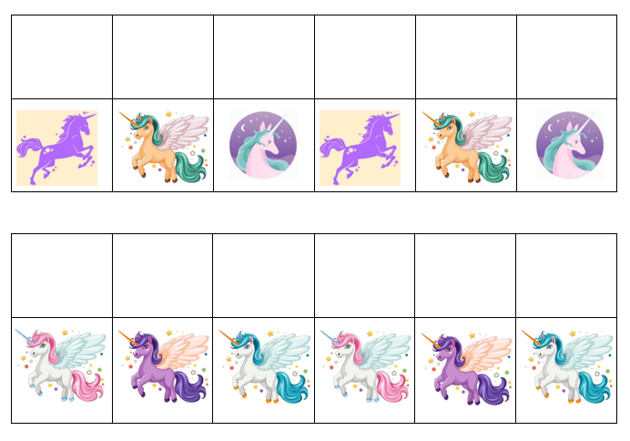 Match, Sort, Pattern, and Play-Unicorn Themed Activity for Kids Digital Download