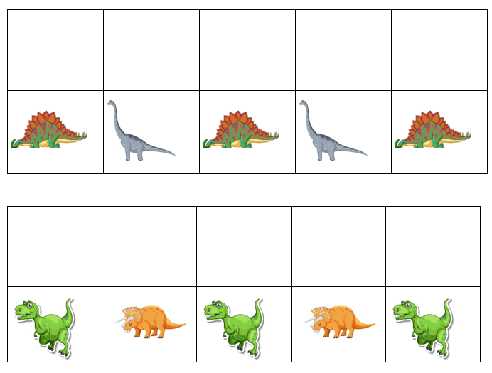 Match, Sort, Pattern, and Play-Dinosaur Themed Activity for Kids Digital Download