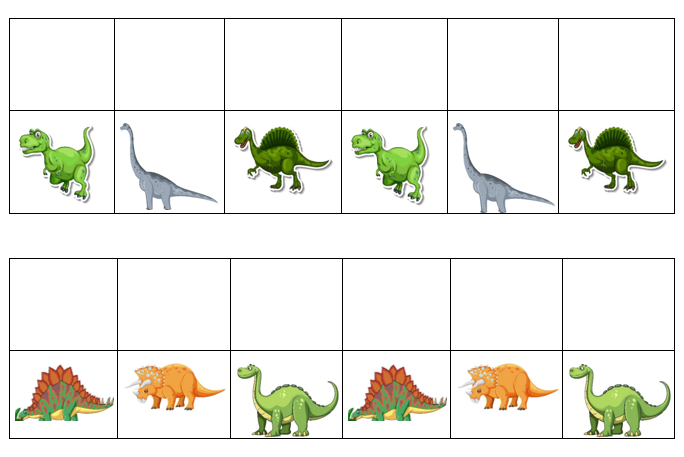 Match, Sort, Pattern, and Play-Dinosaur Themed Activity for Kids Digital Download