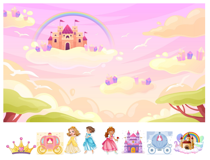 Match, Sort, Pattern, and Play-Princess Themed Activity for Kids Digital Download