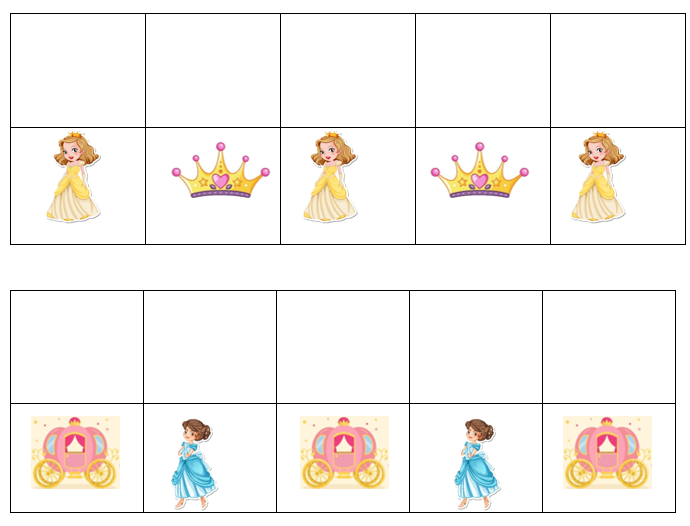 Match, Sort, Pattern, and Play-Princess Themed Activity for Kids Digital Download