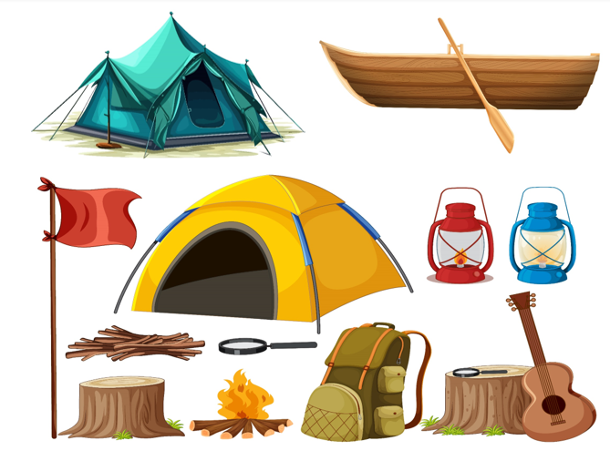 Camping Themed Sensory Table Digital Download