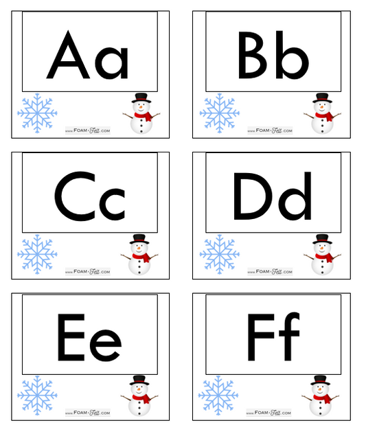 Write the Room- Winter-Alphabet Activity Digital Download