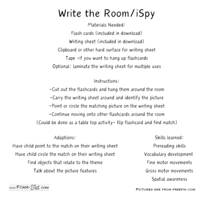 Write the Room- Valentines- iSpy Picture Activity Digital Download