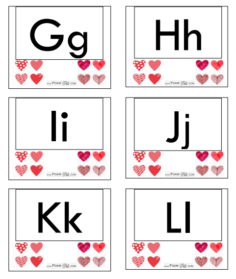 Write the Room- Valentines- Alphabet Activity Digital Download