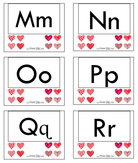 Write the Room- Valentines- Alphabet Activity Digital Download