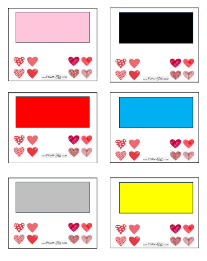 Write the Room- Valentines- Shapes and Colors Activity Digital Download