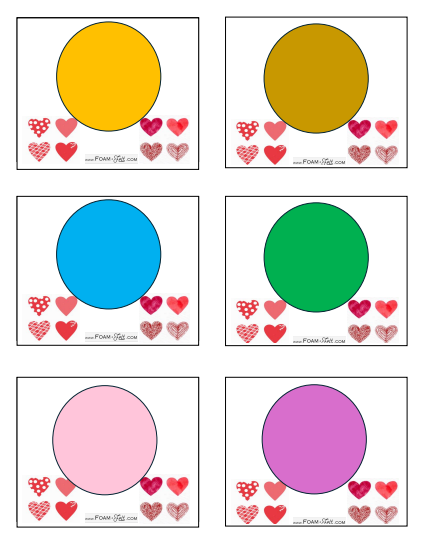 Write the Room- Valentines- Shapes and Colors Activity Digital Download