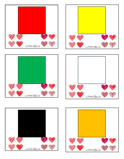 Write the Room- Valentines- Shapes and Colors Activity Digital Download