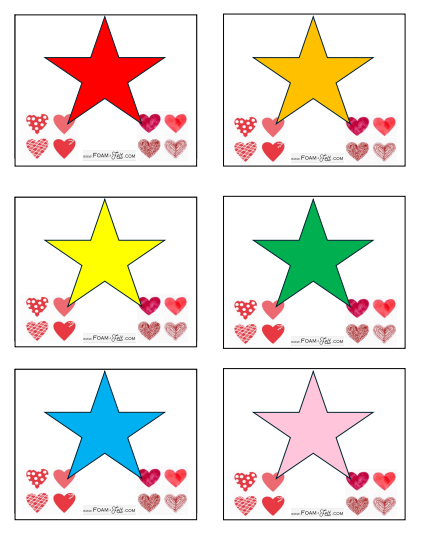 Write the Room- Valentines- Shapes and Colors Activity Digital Download