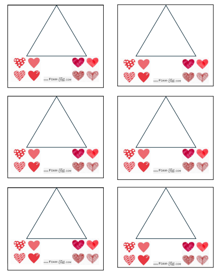 Write the Room- Valentines- Color Your Own Shapes and Colors Activity Digital Download