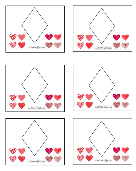 Write the Room- Valentines- Color Your Own Shapes and Colors Activity Digital Download