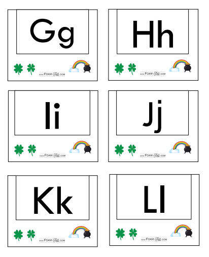 Write the Room- St. Patrick's Day- Alphabet Activity Digital Download