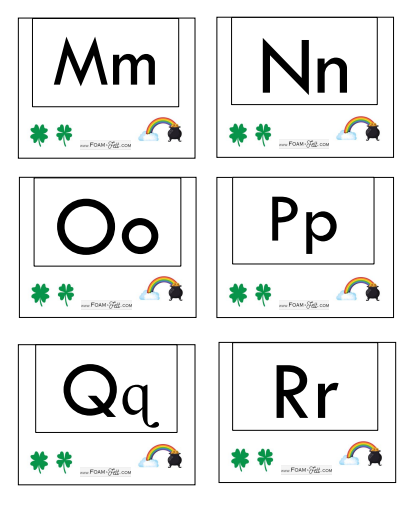 Write the Room- St. Patrick's Day- Alphabet Activity Digital Download