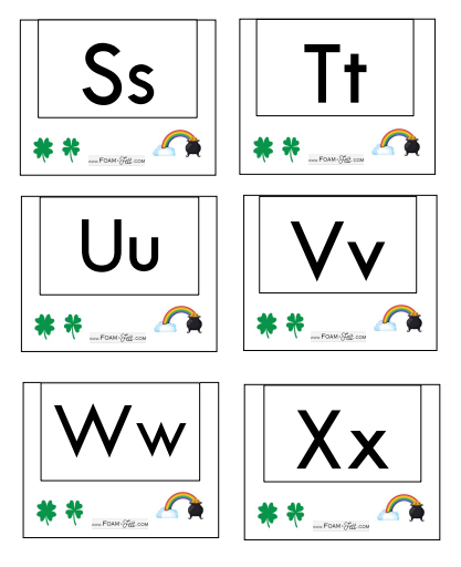 Write the Room- St. Patrick's Day- Alphabet Activity Digital Download