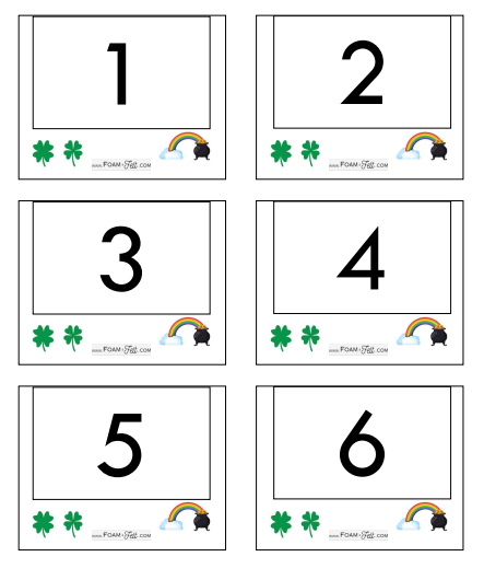 Write the Room- St. Patrick's Day- Numbers 1-20 Activity Digital Download