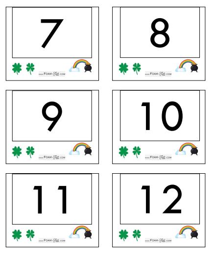 Write the Room- St. Patrick's Day- Numbers 1-20 Activity Digital Download