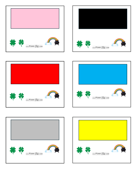 Write the Room- St. Patrick's Day- Shapes and Colors Activity Digital Download