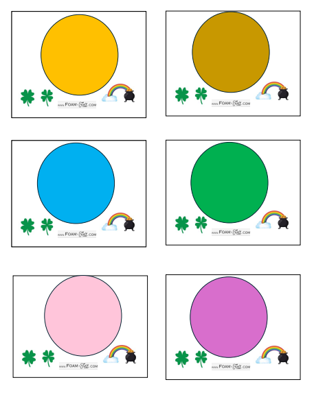 Write the Room- St. Patrick's Day- Shapes and Colors Activity Digital Download