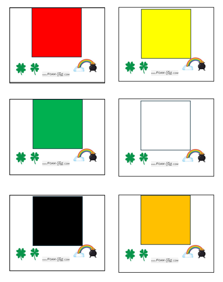 Write the Room- St. Patrick's Day- Shapes and Colors Activity Digital Download