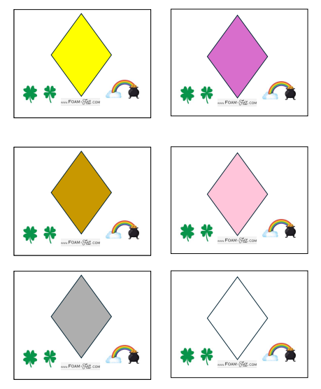 Write the Room- St. Patrick's Day- Shapes and Colors Activity Digital Download