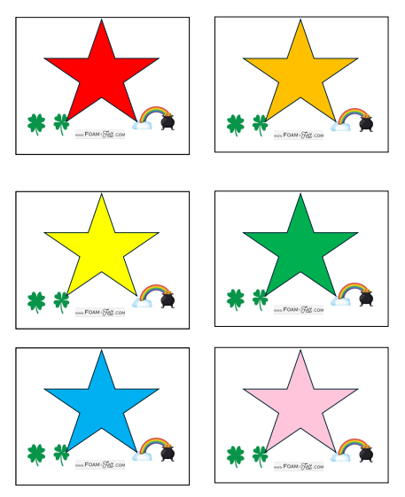 Write the Room- St. Patrick's Day- Shapes and Colors Activity Digital Download