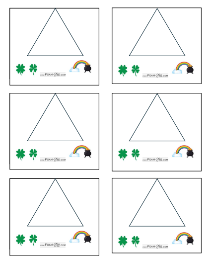 Write the Room- St. Patrick's Day- Color Your Own Shapes and Colors Activity Digital Download