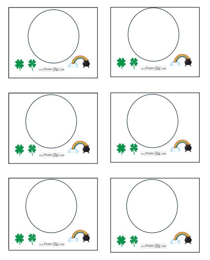 Write the Room- St. Patrick's Day- Color Your Own Shapes and Colors Activity Digital Download