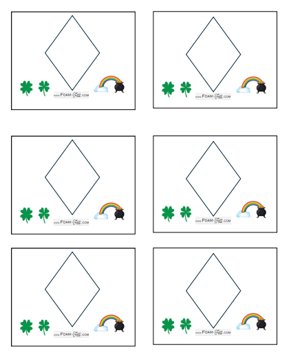 Write the Room- St. Patrick's Day- Color Your Own Shapes and Colors Activity Digital Download