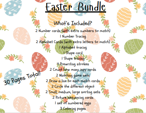 Easter Educational Digital Download Bundle