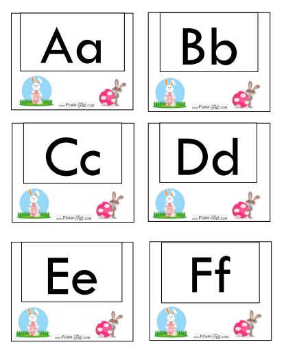 Write the Room- Easter- Alphabet Activity Digital Download