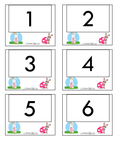 Write the Room- Easter- Numbers 1-20 Activity Digital Download