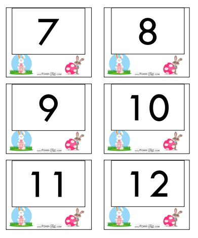 Write the Room- Easter- Numbers 1-20 Activity Digital Download