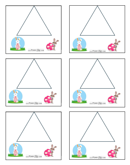 Write the Room- Easter- Color Your Own Shapes and Colors Activity Digital Download