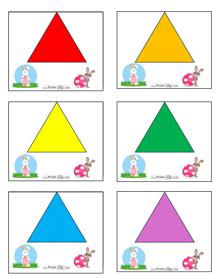 Write the Room- Easter- Shapes and Colors Activity Digital Download