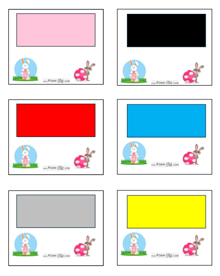 Write the Room- Easter- Shapes and Colors Activity Digital Download